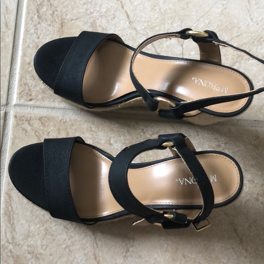 Merona wedge strap sandals